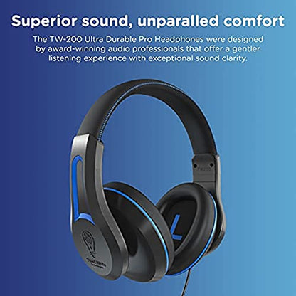 TWT Audio Ergo TW200 Premium Over-Ear Wired Headphones - 3.5mm Jack - size: 1 Pack