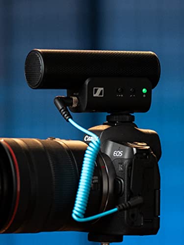 SENNHEISER Professional MKE 400 Directional On-Camera Shotgun Microphone with 3.5mm TRS and TRRS Connectors for DSLR, Mirrorless & Mobile , Connects with Auxiliary - style: MKE 400