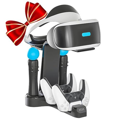 Skywin VR Charging Stand for Gamers, PSVR Charging Station to Showcase, Display, and Charge Your PS5 & Controller – Ideal Holiday Present & Birthday Gift (PlayStation 5) - color: PlayStation 5