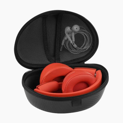Geekria Shield Headphones Case Compatible with Beats Solo 4/3/2/Pro, Replacement Hard Shell Travel Carrying Bag with Cable Storage (Black) - color: Black