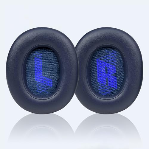 Replacement Ear Pads for JBL E65 (E65BT E65BTNC)/Live 650 (650NC 650BTNC)/Live 660 (660NC 660BTNC)/Duet NC Over-Ear Headphones, Headset Ear Cushions, Headset Earpads, Ear Cups Cover-Blue - color: Blue