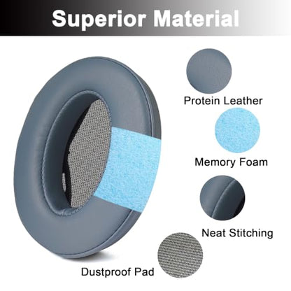 Replacement Earpads for Sony WH-H910N Wireless Headphones - Blue | Fit for Sony WH H910N Headphones, H910 h.Ear on 3 Ear Pads Cushions with Upgrade Protein Leather, (Not for WH-XB910N)