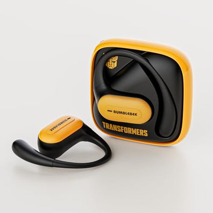 Transformers Earbuds T59, Bluetooth 5.4 Wireless Gaming Earbuds with Mic, Ear Hook Sport Earbuds, Low Latency, 13mm Drivers, IPX5 Waterproof, 24H Playtime (Bumblebee Yellow) - color: Bumblebee Yellow