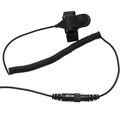 Open Half Face Moto Motorcycle Bike Helmet Earpiece Headset Mic Microphone is Compatible with Motorola 2 Way Radio RMM2050 GP300 CP200 PR400 CLS1110 RDU2080D