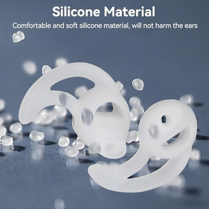 5pairs Silicone Fin Earmold Replacement Earbud Tips, Silicone Fin Ear Mold for Two Way Radio Earpiece Replacement Earmold Earbud Tips Earphone Accessories Eartips Adapters for in Ear Earphones(S)