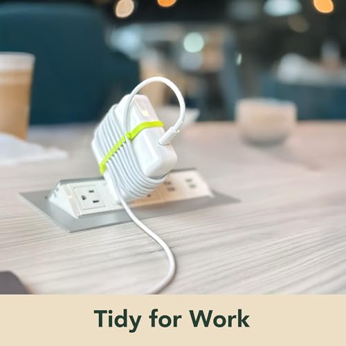 [2-Pack] Most Compact MacBook Cable Organizer – Travel Cord Reel for 61/67/87/96/140W Apple Chargers | Slim Fit, Lightweight & Durable 3D Print with Recyclable Material