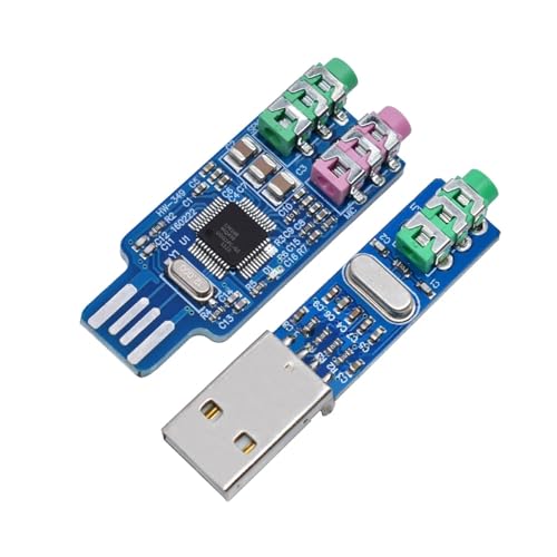 External Sound Card 5pcs 5V Mini PCM2704 CM108 USB Sound Card Power DAC Decoder Board Module for Pi 16 Bits for Windows, Mac,Desktop(CM108) - color: CM108