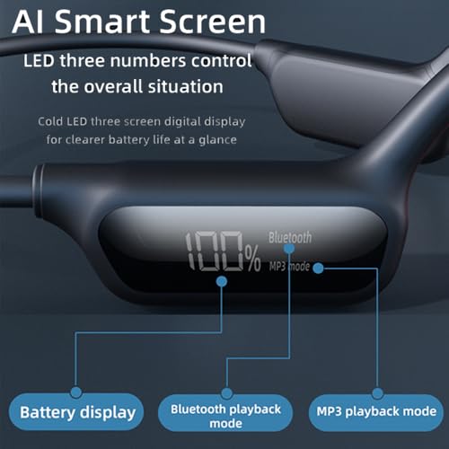 IHAO Swimming Headphones True Bone Conduction Open Ear Headset MP3 Player Built-in 32G Memory IP68 Underwater Waterproof Stereo Bluetooth Earphone for Driving Bicycling Running Skiing-X10 White - color: X10 White