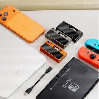 SHANLING UA7 Portable Headphone Amplifier,High-End with Tube Flavoring,USB Dongle DAC AMP,ES9069 DAC,Dual JAN6418 Tubes,Support 768kHz/32bit,DSD512,577mW@32Ω Output,3.5mm+4.4mm Jack (Grey) - color: Grey