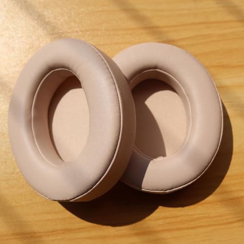 Beats Studio 3 Ear Pads, BUTIAO Replacement Protein Leather Earpads Memory Foam Ear Cushion Cups Repair Parts for Beats Studio 3 Studio 2 Wireless Wired Headphones by Dr.Dre (Champagne) - color: Champagne