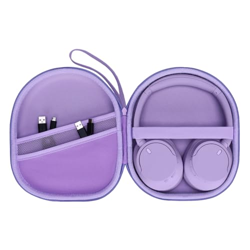 Headphone Headset Case Compatible with Sony WH-CH720N WH-CH520 WH-CH510 WH-CH710N XB900N WH-CH700N Noise Canceling Wireless Headphones,Hard Shell Travel Carrying Headset Cases, Purple (Case Only) - color: Purple