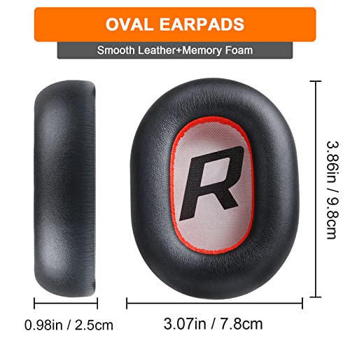 Replacement Ear Pads for Plantronics Voyager 8200 UC, Earpads Cushions Compatible with Plantronics BackBeat Pro 2 Wireless Headphones, Premium Protein Leather Softer Memory Foam Noise Canceling - color: Black