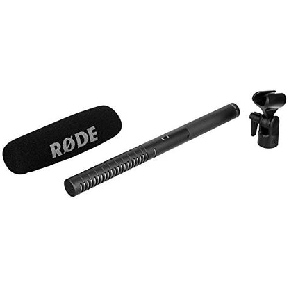 Rode NTG-2 Multi-Powered Shotgun Microphone,Black | Dual power condenser with supercardioid pattern for film, video and voice-over