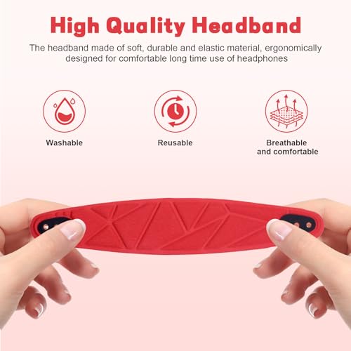 Arctis Nova Pro Headband, Replacement Arctis Nova 7 Head Band Repair Pads Compatible with SteelSeries Nova 1/1P/1X Headphones, Nova 3/4, Nova 5 / 5X / 5P, Nova 7 / 7X / 7P Gaming Headsets (Red) - color: Red