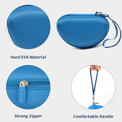 COMECASE Case for Beats Solo 4/Studio Pro Headphones with Mesh Pocket | Water-Resistant Hard Shell, Wrist Strap for Easy Carrying, Travel Storage, Fits Solo 2/3, Solo Pro and Studio3, Navy Blue - color: Navy Blue
