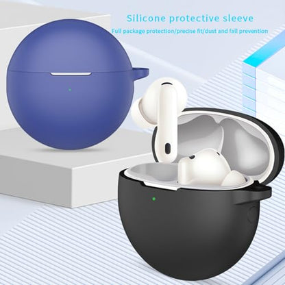 Durability Silicone Protective Cover for Wireless Earbuds Pouches AntiScratch Lightweight Case Easy - color: Red