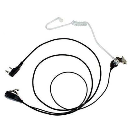 Retevis Walkie Talkie Earpiece with Mic, for RT22/RT21/RT68/H777/RT86 | Comfortable Acoustic Tube, Compatible with Pxton, Baofeng BF-888S, Kenwood walkie talkies, Surveillance Headset(1 Pack) - style: Acoustic Tube