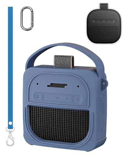 Silicone Protective Case for Bose SoundLink Micro (2nd Gen) Bluetooth Speaker, Full-Body Protective Cover with Precise Cutout, Shockproof Dustproof Protector Sleeve & Scratch-Resistant Sleeve[Blue] - color: Blue