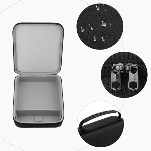 GEEKRIA Audio Interface Carrying Case, Compatible with SONICWARE Lofi-12 XT/Limited Retro Color/CyDrums/SmplTrek, EVA Hard Shell Portable Travel Bag (Dark Gray)
