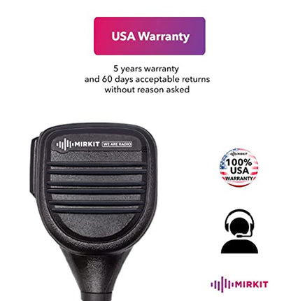 Heavy Duty Speaker Mic Compatible with Baofeng UV-5R, BF-F8HP, UV-82, UV-82HP. Push to Talk Microphone & Lanyard Ham Radio Operator. Shoulder Mic Can be Used as Police Radio - style: Speaker Mic