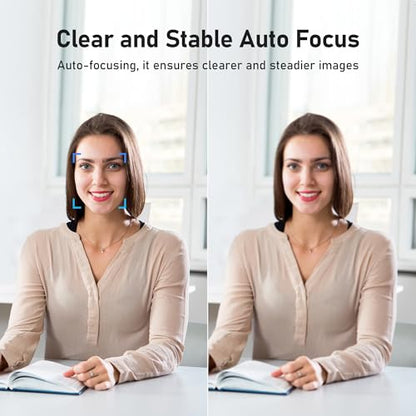 saylas 4K Webcam with 4 Noise Cancellation Microphone, W8GS Web Cam, Privacy Cover, 85° FOV, Plug & Play Web Streaming Camera for Computer, USB Webcam for Pc, Laptop, Desktop, Mac - color: 4K/85° FOV
