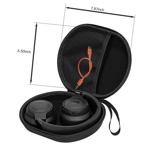 Ginsco Hard Shell Headphone Case Compatible with JBL Tune 720BT Wireless Over-Ear Headphones/Soundcore Anker Life Q20/Q20i Headphones, Bose QuietComfort Headphone, Portable Travel Carrying Case