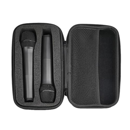 Shockproof & EVA Hard Shells Lightweight Storage Case Microphone Storage Box EVA Construction Mic Holder Sponge Padded Case