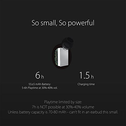 G8 Bluetooth Earpiece Wireless Headphone Mini Invisible Earbud, 6 Hrs Playtime 2 Magnetic USB Chargers Tiny Smallest Headset Single Car Earphone with Mic for Samsung Galaxy (1 Piece) - color: Black