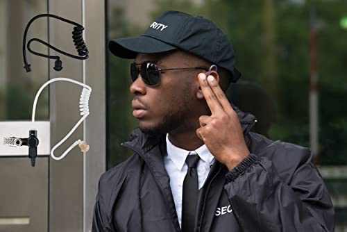PRYMEBLU® BTH-300-MAX is Multi-Functional Bluetooth Lapel Microphone for Two-Way radios, cellphones, and Tablets for PoC Apps (BTH-300-MAX-KIT3 with Bullet™ Series Clear Tube Earphone) - style: BTH-300-MAX-KIT3 with BULLET™ SERIES CLEAR TUBE EARPHONE