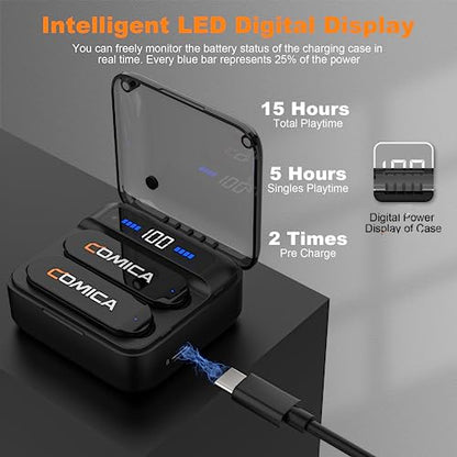 COMICA Vimo S UC Wireless Lavalier Microphone with 656FT Range