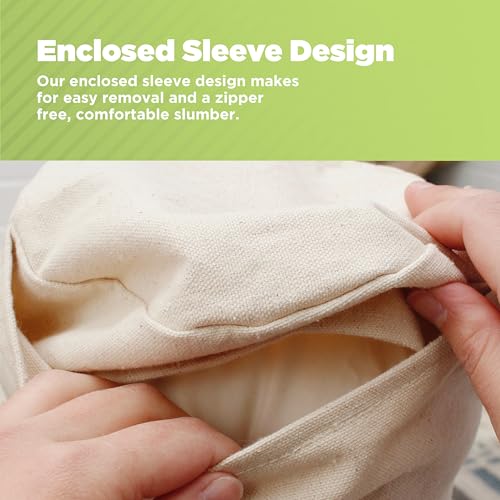 Bean Products Earth Heavy Duty Cotton Neck Roll Pillowcase 6"Dia x 16" - color: Earth (10 Oz Cotton), size: 6" x 16"