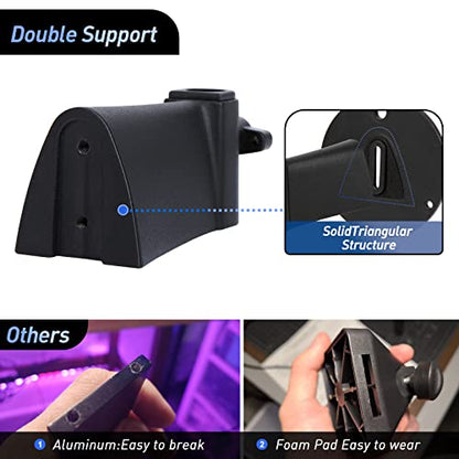 Microphone Wall Mount Boom Arm - Microphone Wall Mount for Mic holder，Horizontal Mounting Wall，Space Saving Desktop Metal Mic Stand Clamp by SUNMON - color: Microphone Wall Mount