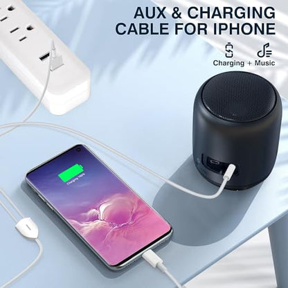 USB C to 3.5mm Aux Cable with Charger, 2 in 1 USB C to 3.5mm Car Stereo Aux Cable Headset Cable with PD 18W Charging Compatible with iPhone 17/16/16e/15 Pro Max/Air, Galaxy S25/S24/S23, Pixel 9/8/7/6 - color: White
