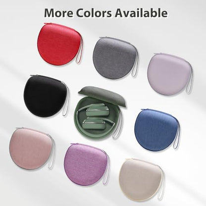 Headphone Case for JLab/Beats/TOZO/BERIBES/Picun Etc Headphones, Green | for JLab JBuds Lux ANC/Go Lux ANC, Beats Studio Pro/Solo 4 3,TOZO HT3,KVIDIO Etc Headphone, Hard Shell Case for Travel Home - color: Green