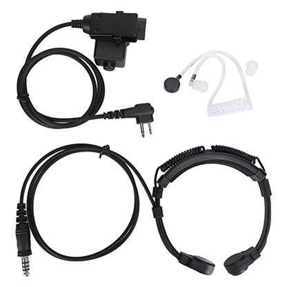 U94 PTT Military Adapter ＋ Mobile 2 Pin 7.1mm Headset System Adapter Push to Talk for Motorola Radio, PU+PTT Material