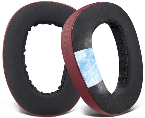 SOULWIT Cooling-Gel Earpads Replacement for Sennheiser GSP500, GSP550, GSP600, GSP 670 Gaming Headset, Ear Pads Cushions for EPOS H6 Pro, GSP601, GSP602 Headphones - Burgundy - color: Burgundy
