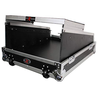 ProX XS-19MIX14ULTHW 14U ATA Slanted Mixer Rack Case with Sliding Laptop Shelf for 16 Channel Mixers & Audio Equipment