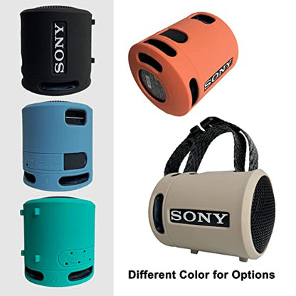 Protective Case for Sony SRS-XB100/XB13 Bluetooth Speaker | Silicone Cover and Hard Carrying Case for SRS-XB13/XB100 Speaker Accessories