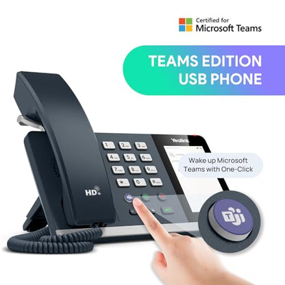 Yealink MP45 Microsoft Teams Certified USB Desk Phone,Cost-Effective Alternative to MP50,NOT SIP/VoIP Phone | Plug&Play via USB-A/C Cable | Powered by Computer | Dedicated for Teams & Skype