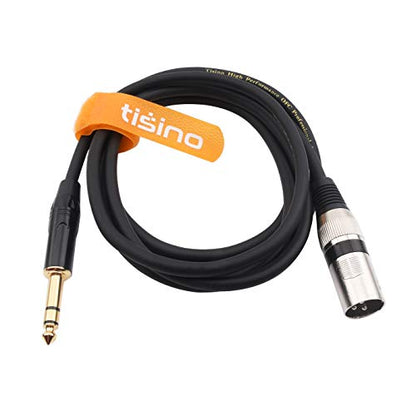 1/4 Inch TRS to XLR Male Balanced Signal Interconnect Cable Quarter inch to XLR Patch Cable - 6.6 Feet - size: 6 feet