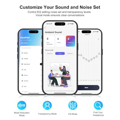 Srhythm NiceComfort 35(2nd Gen)Noise Cancelling Headphones 4-Speakers 40kHz | HD Sound,140 Hours' Ultra-long Playtime for Travel, Bluetooth 6.0, 5 Microphones ENC,Transparency,Spatial Audio,Low Latency - color: Forest Green