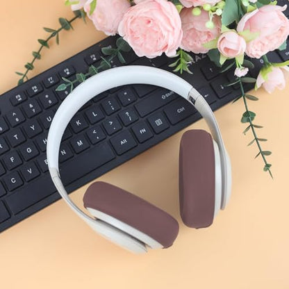 Studio Pro Ear Covers for Beats Studio Pro Headphones Sweat Proof Covers Shockproof and Drop-Resistant,Washable Silicone Case Accessories(Brown) - color: Brown Case