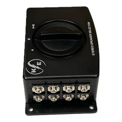 A/B A B A+B Stereo Speaker Selector Switch Switcher Combiner 2 Way Black Box