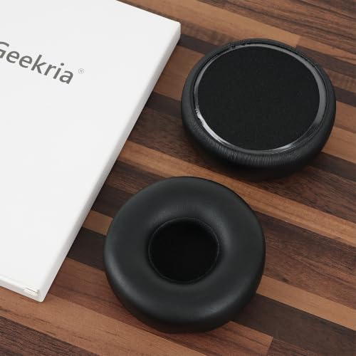 Geekria Replacement Ear Pads Compatible with Monster DNA On-Ear Headphones Ear Cushions, Headset Earpads, Ear Cups Cover Repair Parts (Black)
