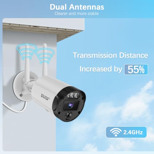 Wireless Security Camera System, Home WiFi Video Surveillance Systems | No Monthly Fees, 5MP HD, 130° Wide Angle, 2-Way Audio, 90FT Night Vision, Motion Detection - style: 5MP 6-Cams 3TB【60-Day Storage】