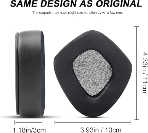 Replacement Ear Pads Cushions for Corsair Void/Void Pro/Pro RGB - Black | Also for Void V2 / RGB SE / Elite / Surround Wired & Wireless Gaming Headsets (Cooling-Gel & Noise Isolation Foam) - style: Cooling-gel