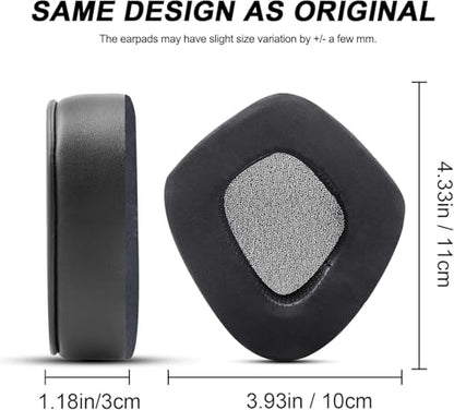 Replacement Ear Pads Cushions for Corsair Void/Void Pro/Pro RGB - Black | Also for Void V2 / RGB SE / Elite / Surround Wired & Wireless Gaming Headsets (Cooling-Gel & Noise Isolation Foam) - style: Cooling-gel