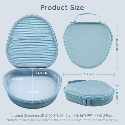 khanka Hard Carrying Case for Apple AirPods Max 2/Apple AirPods Max Wireless Over-Ear Headphones,Light Blue Case - color: Light Blue