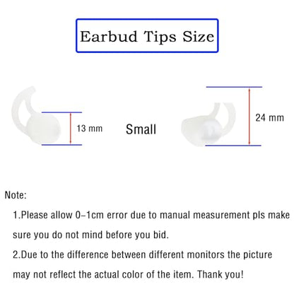 Small Silicone Earbud Tips Replacement Ear Tips Compatible with Bose SoundSport Freestyle IE2 IE3 Headphone Rubber Tips Earbud Covers 3 Pairs - size: S