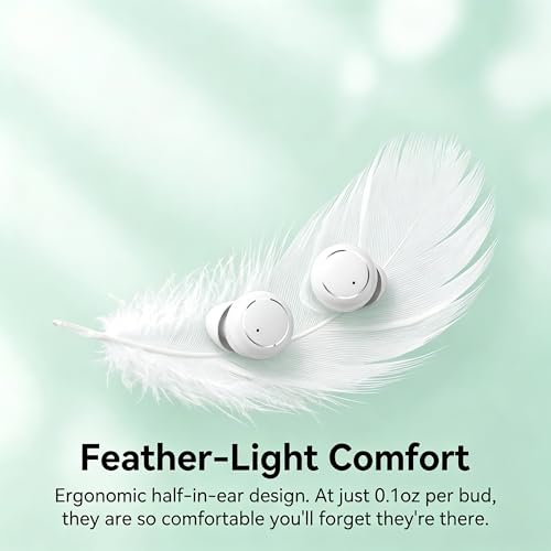 Ultra-Mini Sleep Earbuds for Side Sleepers, Bluetooth 6.0 Invisible Earphones with Fidget Toy Case, 30H Playtime, IPX5 Sweatproof, Touch Control for ASMR, Work, Commute & Travel - color: Black